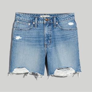 NWT Madewell relaxed mid-length denim shorts size 31
